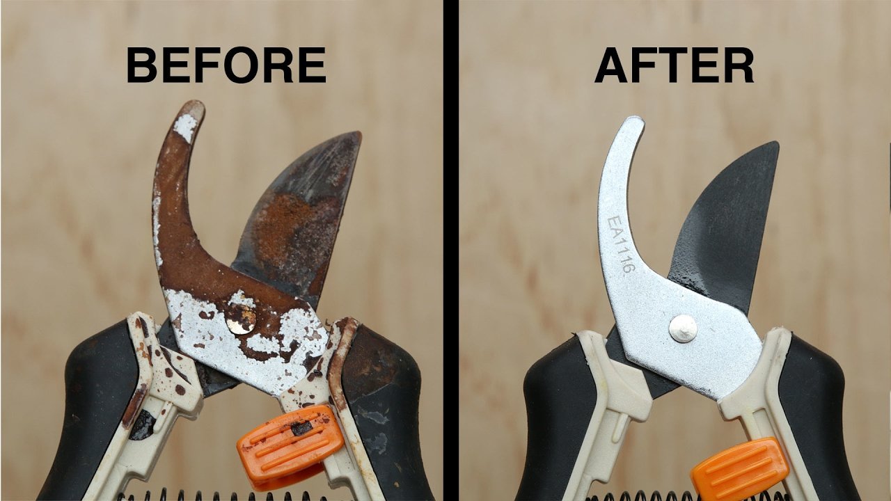 How to Clean Rusty Garden Pruners