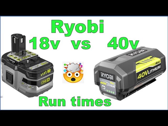 18V Vs 40V Lawn Mower